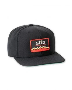Stio A Mountain Company Hat -STIO Sales A Mountain Company Patch Trucker Hat Black Side