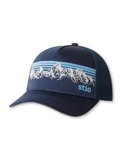 Stio Full Range Trucker -STIO Sales Ball Cap Hat Full Range Trucker Navy 2114a874 4b7f 41be a683 7ae7f7166373