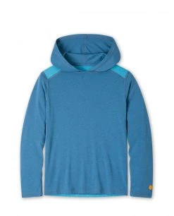 Stio Kids' Divide Hooded Pullover -STIO Sales Kids Divide Hooded Pullover Sturdy Blue Heather