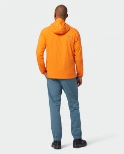 Stio Men's Alpiner Hooded Jacket -STIO Sales M Alpiner Hooded Jacket Orange Peel 2 Full