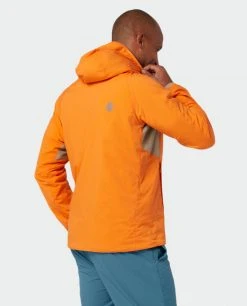 Stio Men's Alpiner Hooded Jacket -STIO Sales M Alpiner Hooded Jacket Orange Peel 4 Top