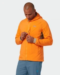 Stio Men's Alpiner Hooded Jacket -STIO Sales M Alpiner Hooded Jacket Orange Peel 5 Top