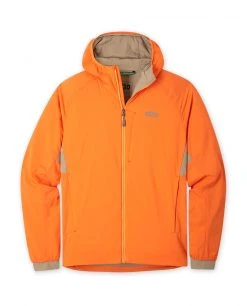 Stio Men's Alpiner Hooded Jacket -STIO Sales M Alpiner Hooded Jacket orange peel