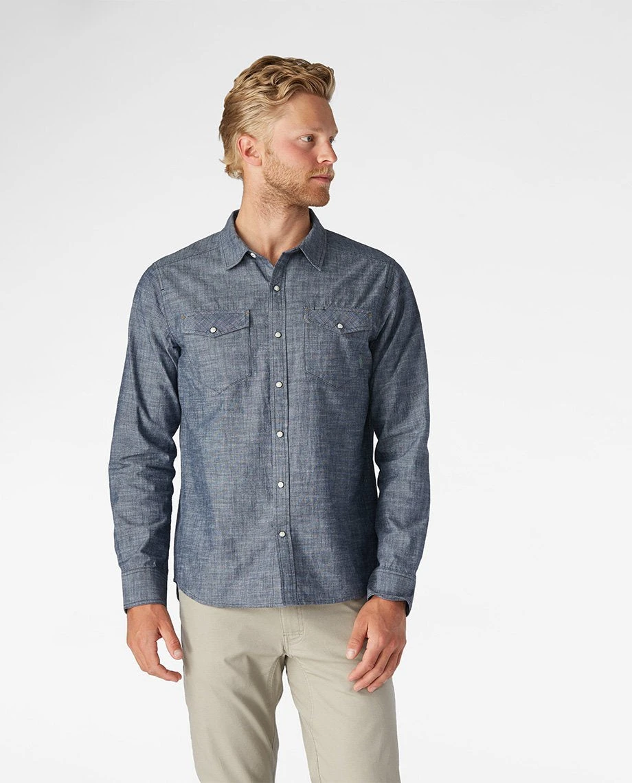 Stio Men's Ashton Chambray Shirt - Past Season 22 Stio Men's Ashton Chambray Shirt - Past Season - Image 20