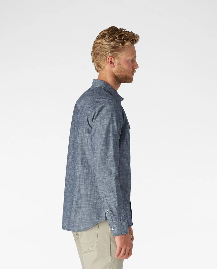 Stio Men's Ashton Chambray Shirt - Past Season 24 Stio Men's Ashton Chambray Shirt - Past Season - Image 22