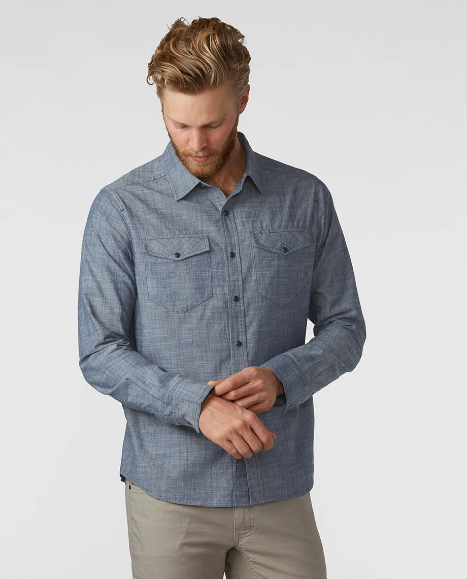 Stio Men's Ashton Chambray Shirt - Past Season 4 Stio Men's Ashton Chambray Shirt - Past Season - Image 2