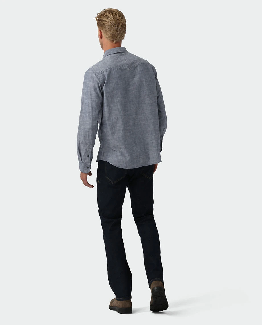 Stio Men's Ashton Chambray Shirt 18 Stio Men's Ashton Chambray Shirt - Image 16