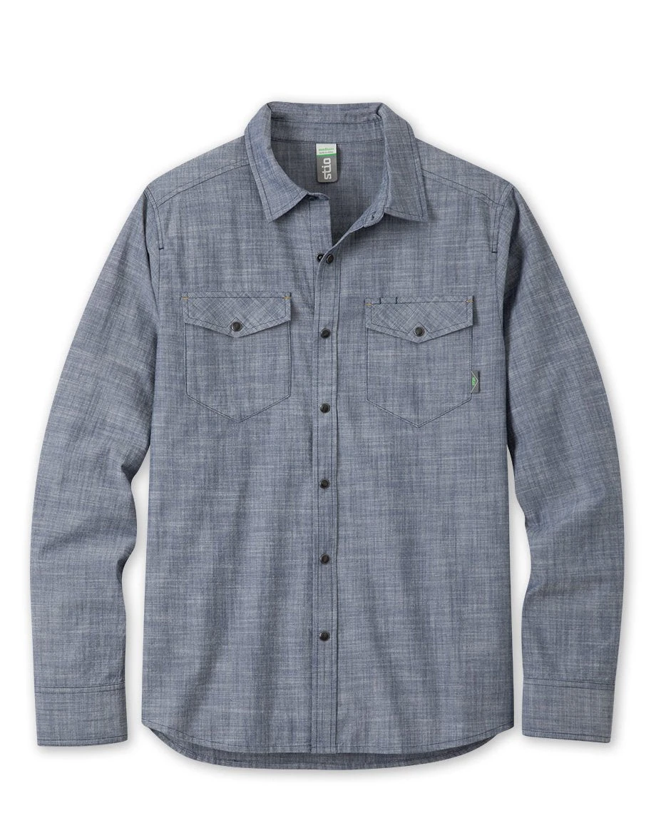 Stio Men's Ashton Chambray Shirt - Past Season 3 Stio Men's Ashton Chambray Shirt - Past Season