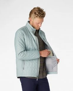 Stio Men's Azura Insulated Jacket -STIO Sales M Azura Jacket Lunar Mist 2 a86eb6d4 3502 4f24 a136 149e0f7c99ee