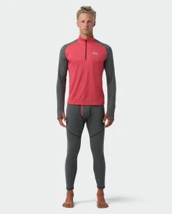 Stio Men's Basis Power Wool™ Zip Neck -STIO Sales M Basis Power Wool Zip Neck Risk Red 4 24869a84 c6d0 47fd 8a08 9d796ed2034e