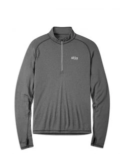 Stio Men's Basis Power Wool™ Zip Neck -STIO Sales M Basis Powerwool Half Zip Boundary Black 5b95c50a db59 408b 82bb ddcdd0d36618