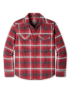Stio Men's Buckhorn Insulated Snap Shirt 34 Stio Men's Buckhorn Insulated Snap Shirt -STIO Sales M Buckhorn Insulated Snap Shirt Roasted Red Beet Plaid