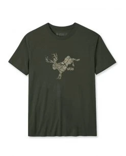 Stio Men's Bucking Jackalope Tee -STIO Sales M Bucking Jack DarkGreen