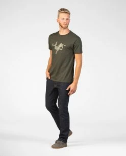 Stio Men's Bucking Jackalope Tee -STIO Sales M Bucking Jackalope Tee Dark Green 1 a0470717 f217 4762 a756 42a7616f73a0