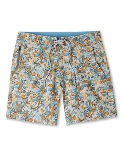 Stio Men's CFS Board Short - 16" -STIO Sales M CFS Board Short 16 Inches Quite Gray Floral