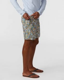 Stio Men's CFS Board Short - 16" -STIO Sales M CFS Board Short Quiet Gray Floral 16 2