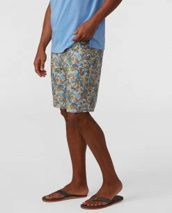 Stio Men's CFS Board Short - 19" 50 Stio Men's CFS Board Short - 19" -STIO Sales M CFS Board Short Quiet Gray Floral 18 1