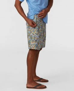 Stio Men's CFS Board Short - 19" 52 Stio Men's CFS Board Short - 19" -STIO Sales M CFS Board Short Quiet Gray Floral 18 2