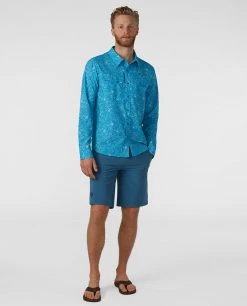 Stio Men's CFS Shirt -STIO Sales M CFS Shirt Rapid Blue Floral 4