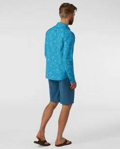 Stio Men's CFS Shirt -STIO Sales M CFS Shirt Rapid Blue Floral 5