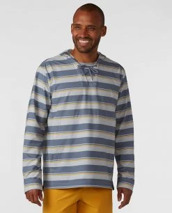 Stio Men's CFS Sun Hoodie -STIO Sales M CFS Sun Hoodie Storm Cloud Stripe 1