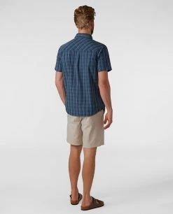 Stio Men's Curtis Camp Shirt SS -STIO Sales M Curtis Camp Shirt SS Mountain Shadow Plaid 4