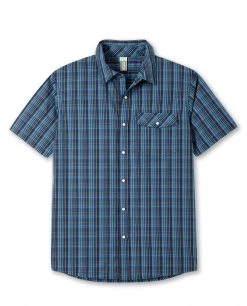 Stio Men's Curtis Camp Shirt SS -STIO Sales M Curtis Camp Shirt SS Mountian Shadow Plaid