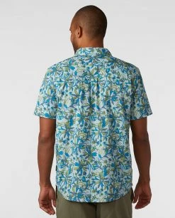 Stio Men's Curtis Camp Shirt SS -STIO Sales M Curtis Camp Shirt SS Rapid Blue Wildflower Print 2