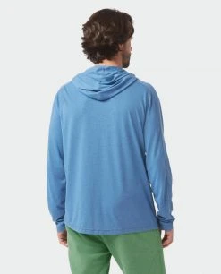 Stio Men's Divide Hooded Pullover -STIO Sales M Divide Hooded Pullover Sturdy Blue Heather 4 Top