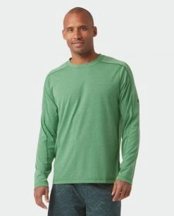 Stio Men's Divide Tee LS 25 Stio Men's Divide Tee LS -STIO Sales M Divide Tech Tee LS Forest Canopy Heather 3 Top