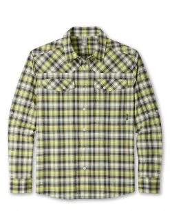 Stio Men's Eddy Drift Shirt LS -STIO Sales M Eddy Drift Shirt LS Honeydew Plaid