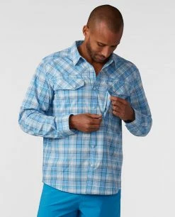 Stio Men's Eddy Drift Shirt LS -STIO Sales M Eddy Drift Shirt LS Lakeside Plaid 2