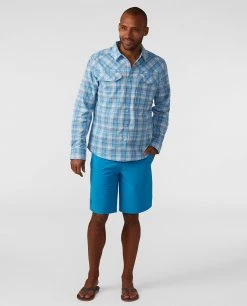 Stio Men's Eddy Drift Shirt LS -STIO Sales M Eddy Drift Shirt LS Lakeside Plaid 5