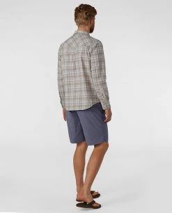 Stio Men's Eddy Drift Shirt LS -STIO Sales M Eddy Drift Shirt LS Pebble Plaid 5