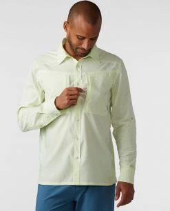 Stio Men's Eddy Guide Shirt LS -STIO Sales M Eddy Guide Shirt Honey Dew 3