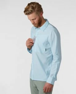 Stio Men's Eddy Guide Shirt LS -STIO Sales M Eddy Guide Shirt Misty Cloud 2