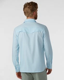 Stio Men's Eddy Guide Shirt LS -STIO Sales M Eddy Guide Shirt Misty Cloud 3
