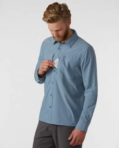 Stio Men's Eddy Guide Shirt LS -STIO Sales M Eddy Guide Shirt River Shimmer 2