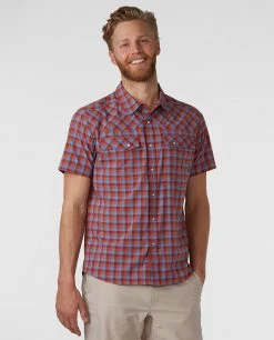Stio Men's Eddy Shirt SS -STIO Sales M Eddy Shirt SS Cliff Clay Check 1
