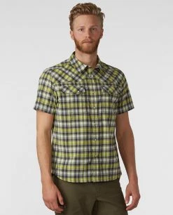Stio Men's Eddy Shirt SS -STIO Sales M Eddy Shirt SS Honeydew Plaid 1