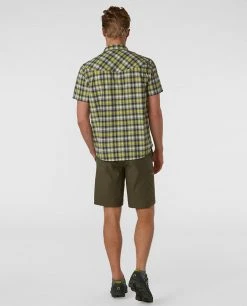 Stio Men's Eddy Shirt SS -STIO Sales M Eddy Shirt SS Honeydew Plaid 4