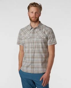 Stio Men's Eddy Shirt SS -STIO Sales M Eddy Shirt SS Pebble Plaid 1