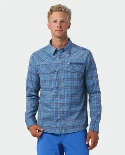 Stio Men's Eddy Slope Shirt 36 Stio Men's Eddy Slope Shirt -STIO Sales M Eddy Slope Shirt Alpine Lake Plaid 1