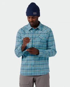 Stio Men's Eddy Slope Shirt 44 Stio Men's Eddy Slope Shirt -STIO Sales M Eddy Slope Shirt Dusty Denim 3