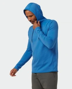 Stio Men's Fremont Stretch Fleece Hoodie -STIO Sales M Fremont Stretch Fleece Hoodie Alpine Lake Temp 2