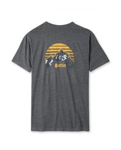 Stio Men's Grand Horizon Tee -STIO Sales M Grand Horizon Tee Charcoal Back
