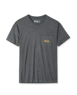 Stio Men's Grand Horizon Tee -STIO Sales M Grand Horizon Tee Charcoal Front