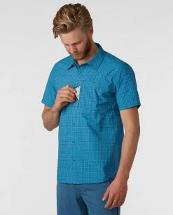 Stio Men's Hagen Trail Shirt -STIO Sales M Hagen Trail Shirt River Shimmer Plaid 2