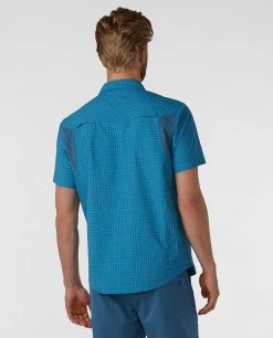 Stio Men's Hagen Trail Shirt -STIO Sales M Hagen Trail Shirt River Shimmer Plaid 3