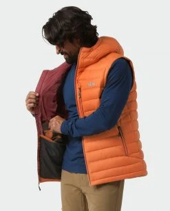 Stio Men's Hometown Down Hooded Vest 53 Stio Men's Hometown Down Hooded Vest -STIO Sales M Hometown Down Hooded Vest Burnt Orange 3